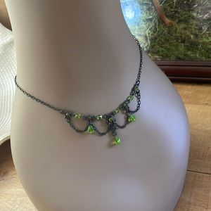 Vintage adjustable Robert Rose peridot necklace
